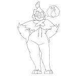 ambiguous_gender animated anthro avian bird butt butt_grab butt_jiggle decidueye ditto_(pokemon) feathers food fruit generation_1_pokemon generation_7_pokemon grope hand_on_butt hi_res hood jiggling narrowed_eyes nintendo owl peach_(fruit) pear pear-shaped_figure plant pokemon pokemon_(species) potoobrigham shawl solo squish tail tail_feathers turning_around wide_hips