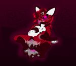 animal_genitalia anonymous_artist anthro belly bodily_fluids breasts canine_vulva cum cum_in_mouth cum_in_tail cum_in_vagina cum_inflation cum_inside cum_on_face fan_character female fur generation generation_8_pokemon genital_fluids genitals glowing glowing_ears glowing_eyes glowing_hair glowing_pawpads glowing_tongue glowing_vulva hair inflation nickit nintendo nipples nisky pawpads paws pink_eyes pokemon pokemon_(species) red_body red_fur red_hair solo spread_legs spreading tongue vulva white_belly white_body white_fur white_pawpads