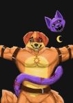 absurd_res anthro bdsm black_eyes blood bodily_fluids bondage bound catnap_(poppy_playtime) dogday_(poppy_playtime) duo fur hi_res male male/male mob_entertainment orange_body orange_fur poppy_playtime purple_body purple_fur restraints smiling_critters wafflefox12
