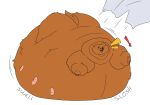 belly big_belly big_butt big_cheeks brown_body brown_fur butt canid canine cosmo_(marvel) female feral fur hi_res immobile mammal morbidly_obese morbidly_obese_female nipples nude obese obese_female oliverdonut212 overweight overweight_female slosh solo swelling thick_neck weight_gain