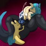 1:1 absurd_res anal anthro blue_lizard_(rain_world) blush bodily_fluids butt cum genital_fluids gourmand_(rain_world) group group_sex hi_res inschaal knot leg_wrap lizard_(rain_world) male male/male monk_(rain_world) oral orgy rain_world rimming sex size_difference slugcat spread_butt spreading tail tongue tongue_out trio videocult