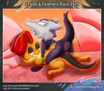 alolan_form alolan_marowak anus bone bottomless clothed clothing desert digital_media_(artwork) digital_painting_(artwork) female female/female from_front_position generation_5_pokemon generation_7_pokemon genitals green_eyes hi_res mating_press nintendo painting_(artwork) pokemon pokemon_(species) raised_tail regional_form_(pokemon) scrafty screamoshaymin sex skull skull_head tail text tribadism url vaginal vulva
