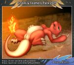 absurd_res albinoraynedeer anus beckoning biped bipedal_feral boulder cave charmeleon clitoris dragon english_text female feral fire generation_1_pokemon genitals gesture hi_res licking licking_lips licking_own_lips looking_at_viewer lying mythological_creature mythological_scalie mythology nintendo on_back pokemon pokemon_(species) reptile rock scalie solo spread_legs spreading text tongue tongue_out url vulva