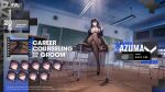  1girl artist_request azuma_(azur_lane) azuma_(career_counseling_for_the_groom)_(azur_lane) azur_lane black_hair black_shoes black_skirt blush bouncing_breasts breasts bursting_breasts character_name classroom clock collared_shirt come_hither commentary copyright_name crossed_legs desk dress_shirt english_commentary english_text flower hair_flaps hair_flower hair_intakes hair_ornament hairclip high-waist_skirt highres index_fingers_together indoors jacket long_hair long_sleeves looking_at_viewer neck_ribbon no_bra no_shoes official_alternate_costume official_art on_desk panties panties_under_pantyhose pantyhose promotional_art ribbon school_desk shirt shoes single_shoe sitting skirt spread_legs underwear very_long_hair white_flower white_ribbon white_shirt 