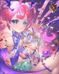  1girl bat_wings black_wings blue_eyes bow bowtie camila&#039;s_valentine&#039;s_day_art_contest camila_(vtuber) chocolate chocolate_on_body chocolate_on_breasts cimp_(camila_(vtuber)) closed_mouth commentary costume_request cowboy_shot demon_girl diamond_facial_mark facial_mark fang fishnet_thighhighs fishnets food_on_body head_wings heart heart-shaped_gem heart-shaped_pupils heart_facial_mark heart_hands highres indie_virtual_youtuber multicolored_hair pink_hair pointy_ears pom_pom_(clothes) purple_bow purple_bowtie skin_fang sparkle streaked_hair symbol-shaped_pupils tail thighhighs turtle two_side_up usagi_aya_(artist) vedal987 vedal_ai virtual_youtuber white_hair wings 