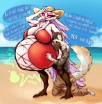 after_vore anthro beach belly big_belly big_breasts bikini bikini_pull blitzo_(helluva_boss) breasts canid canine canis clothing clothing_pull domestic_dog duo female female_pred feminine_pose hat headgear headwear helluva_boss hi_res male male/female mammal millie_(helluva_boss) moxxie_(helluva_boss) owl_demon sassylebraix stella_(helluva_boss) sun_hat swimwear swimwear_pull touching_chest two-piece_swimsuit vore