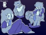 absurd_res anthro arsinnamon big_eyes bottomwear cephalopod clothed clothing female genitals gynomorph hi_res intersex jacket jess_(arsinnamon) makeup marine mascara mollusk muscular muscular_female pants partially_clothed penis penis_tentacles pseudo_hair sharp_teeth simple_background simple_coloring simple_eyes sitting sketch solo teeth tentacle_hair tentacle_legs tentacles toony topwear undressing