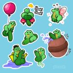 1:1 amphibian antennae_(anatomy) balloon_support balls barrel beady_eyes big_balls big_butt big_penis blank_expression blank_stare blue_background bodily_fluids butt countershade_torso countershading darkened_genitalia darkened_penis dripping driving driving_nude earthbound_(series) emanata erection fairy feral flaccid flippers foreskin frog genital_fluids genitals ghost glans green_body half-erect hanging_from_balloon hi_res honk huge_balls huge_penis humanoid_genitalia humanoid_penis hyper hyper_genitalia hyper_penis in_barrel looking_at_viewer male multiple_images nintendo outline penis penis_backwards penis_grab pincoosh pink_wings precum precum_drip precum_string puddle quadruped rear_view save_frog scuba_gear signature simple_background sitting small_but_hung snorkel solo sound_effects sparkles spirit splash toy_car water white_outline wings wood_barrel