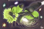 anthro balls big_balls big_breasts big_butt big_knot big_nipples big_penis black_body black_nipples bodily_fluids breasts butt claws colored_nails cosmic_background cum curvy_figure dragon european_mythology excessive_cum excessive_genital_fluids fangs galaxy genital_fluids genitals green_body green_claws green_eyes green_hair green_horn green_nails green_scales gynomorph hair hi_res horn huge_balls huge_breasts huge_knot huge_nipples huge_penis humanoid_genitalia humanoid_penis hybrid_genitalia hybrid_penis hyper hyper_balls hyper_genitalia hyper_knot hyper_penis intergalactic_macro intersex kaya_(knockedoutdragon) knockedoutdragon knot knotted_humanoid_penis knotted_penis long_hair long_tongue macro mythological_creature mythological_scalie mythology nails nipples open_mouth penis scales scalie solo tail teeth thick_tail thick_thighs tongue watermark western_dragon zero_gravity