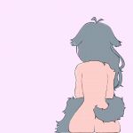  1girl @_@ animal_ears animated animated_gif artist_request ass bite_mark bite_mark_on_breast cat_ears cat_girl ears_down from_behind highres indie_virtual_youtuber looking_back menace_mamaki non-web_source nude sitting solo source_request 