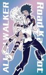  1boy 1girl allen_walker arm_ribbon bare_shoulders black_boots black_hair black_pants black_ribbon blue_background boots carrying carrying_person collared_jacket collared_shirt colored_extremities d.gray-man dark-skinned_female dark_skin dress english_text facial_mark floating_hair forehead_mark gradient_background green_vest hair_between_eyes hand_on_another&#039;s_back hand_on_another&#039;s_shoulder hand_on_another&#039;s_thigh highres jacket leg_ribbon legs looking_at_viewer messy_hair neck_ribbon noah_(d.gray-man) open_mouth pants pink_background pink_theme princess_carry ribbon road_kamelot rocheng scar scar_across_eye scar_on_face shirt shoes short_dress short_hair sidelocks spiked_hair star_(symbol) star_facial_mark thigh_ribbon thighs vest white_dress white_hair white_shirt white_shoes 