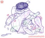 anal beanish big_penis bodily_fluids clothed clothing duo eyewear fawful forced forced_oral genital_fluids genitals glasses handjob handjob_while_rimming humanoid male male/male mario_and_luigi_(series) mario_bros mask nintendo no_pupils not_furry oral partially_clothed penile penis popple precum puggy reach_around rimming sex sketch slightly_chubby small_penis thief wearing_mask
