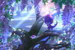  :o bad_id bad_pixiv_id banned_artist commentary_request flower hand_up looking_down nihilego nin_(female) no_humans petals poipole pokemon pokemon_(creature) purple_flower standing tree ultra_beast 