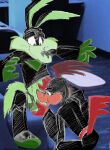 2018 4_fingers anthro anthro_on_anthro artist_collaboration avian beak beak_fetish beak_play beak_sex beakjob belly_tuft bent_down bird black_eyebrows black_nose boots butt canid canine canis cheek_tuft clothed clothing clothing_lift colored coyote crouching cuculiform darkness digital_drawing_(artwork) digital_media_(artwork) djonskin eyebrows facial_tuft fangs feather_hair feathers fellatio fingers fluffy fluffy_tail footwear fur greater_roadrunner green_body green_eyes green_fur hand_on_belly hand_on_butt head_feathers head_tuft humanoid_hands inside laboratory latex latex_clothing latex_skinsuit loonatics_unleashed looney_tunes male male/male mammal mouthful new_world_ground_cuckoo nylon oral orange_beak penile pseudo_hair rear_view red_body red_feathers rev_runner roadrunner sex shaded shirt shirt_lift shoes sketch sketchy skinsuit solo spandex spine surprise_sex surprised surprised_face surprised_look tail tail_feathers tech_e._coyote teeth thick_eyebrows tight_clothing toonpimp topwear tuft warner_brothers white_sclera zentai