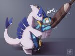 anal anal_penetration bdsm blue_body bondage bound duo erection feral generation_2_pokemon generation_8_pokemon hi_res inteleon legendary_pokemon lugia male male/male male_penetrated male_penetrating male_penetrating_male muzzle_(object) muzzled n1k0 nintendo penetration pokemon pokemon_(species) restraints sex spreader_bar standing tail