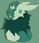 breasts cloudy_hyena female fur green_body green_fur green_tongue hi_res long_ears mint_(cloudy_hyena) neck_tuft solo splynter tongue tongue_out tuft