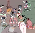 3_eyes ambiguous_gender amphibian anatid anseriform anthro antlers arachnid arthropod avian bagworm bedding bell bell_collar bird black_antlers black_body black_fur black_markings blanket blue_body blue_crown blue_eyes blue_feathers blue_markings bodily_fluids bottomwear bovid bowl brown_antlers brown_body brown_eyes brown_feathers brown_hair cape caprine cephalopod cervine chemach_(cult_of_the_lamb) chimera christmas christmas_clothing christmas_decorations christmas_lights christmas_sweater christmas_topwear christmas_tree claws climbing_tree clothing coleoid collar container cross-popping_vein crown cult_of_the_lamb decapodiform deer dino_nugget domestic_cat domestic_ferret domestic_sheep drider duck dungeons_and_dragons eating eating_food emoticon exclamation_point eyeless eyes_closed fan_character feathers feet felid feline felis fireplace food frog fur furniture garden_eel grape_juice green_body green_crown_(cult_of_the_lamb) green_fur green_skin grey_body grey_fur grey_markings grey_skin group hair hairless hairless_cat hand_on_chin haro_(cult_of_the_lamb) hasbro headgear heket_(cult_of_the_lamb) heterochromia holidays hooves horn inside jacob_sheep juice_(beverage) kallamar_(cult_of_the_lamb) kneeling lamb_(cult_of_the_lamb) leshy_(cult_of_the_lamb) licking licking_lips mammal marine markings massive_monster_(studio) meat meme mollusk multi_eye mustelid musteline narinder owl pants paper_crown pink_claws plant plate purple_body purple_crown_(cult_of_the_lamb) purple_fur purple_scarf red_body red_clothing red_crown_(cult_of_the_lamb) red_eyes red_markings red_robe red_skin robe scales scarf shamura_(cult_of_the_lamb) sheep shrimp_(food) sickos_meme sika_deer simple_background sitting snow soup speech_bubble sphynx_(cat) spider spots spotted_body spotted_skin squid standing surgical_suture sweat sweatdrop sweater sweet_potato table talons taur thanksgiving the_onion toes tongue tongue_out topwear tree true_musteline turkey_meat under_blanket vegetable weasel welcometaco white_body white_clothing white_fur white_markings white_robe white_scales white_wool wizards_of_the_coast wool_(fur) yellow_crown yellow_eyes yellow_markings yellow_scarf