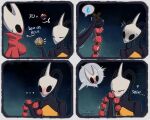 2025 4_fingers anal_beads anthro arachnid arthropod azura_inalis black_body black_eyes blush blush_lines bodily_fluids breasts cloak clothing comic duo ellipsis english_text female fingers genital_fluids heart_symbol hi_res hollow_knight:_silksong hollow_knight_(franchise) hornet_(hollow_knight) insect red_cloak red_clothing sex_toy shakra_(hollow_knight:_silksong) sniffing spider team_cherry text