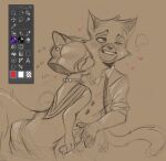 2024 anthro art_program_in_frame bite biting_lip bodily_fluids butt chest_tuft claws clip_studio_paint_(artwork) clip_studio_paint_(copyright) clothed clothed_sex clothing digital_drawing_(artwork) digital_media_(artwork) domestic_cat dress duo ear_piercing ear_ring felid feline felis female formal_wear genitals hair handjob head_tuft heart_symbol hearts_around_head jacket jewelry kissing lackadaisy looking_pleasured male male/female mammal mitzi_may monochrome neck_kiss necklace one_eye_closed onomatopoeia open_back_dress penile penis penis_grab piercing readac73d ring_piercing sedgewick_sable sex short_hair simple_background sketch sound_effects sweat sweatdrop tail text topwear tuft vest whiskers