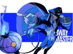  1boy azisaiharumaki56 black_coat black_hat black_pants blue_necktie chandelure character_name coat collared_shirt commentary_request gloves grey_hair hat highres ingo_(pokemon) male_focus necktie outstretched_arm pants peaked_cap pointing pokemon pokemon_(creature) pokemon_bw shirt short_hair white_gloves white_shirt 