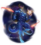 abs anthro aurelion_sol_(lol) biceps blue_body bone dragon eastern_dragon featureless_crotch hair hi_res league_of_legends looking_at_viewer male muscular muscular_arms muscular_thighs mythological_creature mythological_scalie mythology nipple_piercing nipples nude piercing riot_games scalie serratus simple_background skull skull_head smile solo tail tencent triceps vv92890531