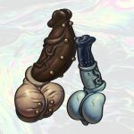  animal_genitalia anthro big_penis disney duo foreskin genital_piercing genitals gugleamo harry_buns huge_penis hyper hyper_genitalia hyper_penis kiff_(series) male male/male mav_(kiff) medial_ring multiple_piercings penis penis_piercing piercing sheath young_(lore) 