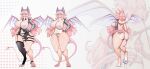  absurd_res andromorph animal_humanoid anthro anus bat biomechanical blue_eyes blue_nipples breasts butt clothed clothing curly cybernetic_arm cybernetic_limb cybernetics dungeons_and_dragons female footwear genitals hair hasbro hi_res humanoid hybrid intersex invalid_tag kemono lace latex latex_clothing latex_skinsuit machine mammal massshinka model_sheet nipples nude pink_body pink_hair purple_vulva robot skinsuit socks solo succubus tail tattoo tight_clothing vulva white wide_hips wings wizards_of_the_coast 