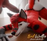 3d_(artwork) 5_fingers absurd_res animal_genitalia animal_penis anthro anthro_on_anthro ass_up balls bedroom bedroom_sex bedroom_window biped black_nose blender_(artwork) blender_cycles_(artwork) blue_eyes bodily_fluids canid canine canine_genitalia canine_penis canis claws cum cum_drip cum_on_face digital_media_(artwork) digitigrade dripping duo fingers fluffy fur furniture genital_fluids genitals gloves_(marking) hair hi_res inside interior_background jack-o'_pose knot knot_root looking_at_viewer male male/male male_anthro mammal markings nude pawpads paws penile penis pose precum precum_drip realistic red_(red_wulfie) red_body red_fur red_wulfie sex sheath submissive watermark whiskers white_body white_fur white_whiskers wolf