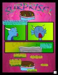  cake comic crumbs dessert dialogue dragon drakyr english_text feral food frosting ghostdraggy group hi_res inside_stomach internal jacree_(draconity) licking licking_lips male open_mouth pie_tin sigh sillydraco sillydraco_(sillydraco) speech_bubble surprise text tongue tongue_out unaware_pred unaware_vore vore yelling 