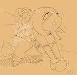  ahegao anal anthro balls chastity_cage chastity_device clothed clothing collar crossdressing duo echidna fishnet fishnet_legwear genitals hair knuckles_the_echidna legwear lingerie looking_pleasured male male/male mammal monotreme pulling_hair sega slave sonic_the_hedgehog_(series) theoryofstrings tongue tongue_out touching_hair 