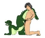  all_fours alligator alligatorid anthro areola big_breasts biped bodily_fluids breasts crocodilian doggystyle dripping duo erection female female_on_human foot_on_crotch from_behind_position genital_fluids genitals hanging_breasts hi_res human human_on_anthro interspecies kneeling male male/female male_on_anthro mammal nipples nude penetration penile penile_penetration penis penis_in_pussy pussy pussy_juice pussy_juice_drip raised_leg realius reptile scalie sex simple_background vaginal vaginal_penetration 