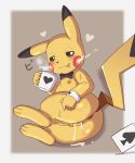  &lt;3 5:6 absurd_res anus bedroom_eyes bodily_fluids bow_tie butt container cum cum_in_pussy cum_inside cum_leaking cup female feral genital_fluids genitals hi_res lying narrowed_eyes nintendo nipples on_side pikachu pok&eacute;mon pok&eacute;mon_(species) presenting presenting_hindquarters presenting_pussy pussy seductive smile solo steam tongue tongue_out video_games yekongsky 