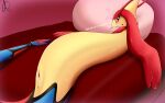  16:10 absurd_res bed bodily_fluids cum cum_expulsion female feral furniture genital_fluids hi_res male male/female milotic nintendo pok&eacute;mon pok&eacute;mon_(species) president_alexander solo video_games widescreen 