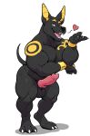 adastra adastra_(series) animal_genitalia animal_penis anthro anubian_jackal balls biceps black_body black_fur canid canine canine_genitalia canine_penis canis echo_project facial_piercing fur genitals hi_res jackal knot male mammal muscular muscular_anthro muscular_male neferu_(adastra) nose_piercing nude paws pecs penis piercing saiterfroha solo tail