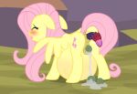  abdominal_bulge anal anal_birth anus badumsquish birth birthing_tentacles blush egg equid equine eyes_closed female fluttershy_(mlp) friendship_is_magic genitals hair hasbro hi_res like_like mammal my_little_pony oviposition pegasus pink_hair pregnant pussy tatzlwurm wings 