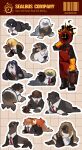  2025 :3 accessory alternate_species amber_eyes ambiguous_gender apron aquatic artist_name baikal_seal black_body black_clothing black_eyes black_footwear black_hair black_jacket black_shoes black_topwear black_vest blonde_hair blue_body blue_eyes brown_eyes brown_hair brown_spots character_collage checkered checkered_background clock closed_smile clothed clothed_feral clothed_humanoid clothing crabeater_seal dante_(limbus_company) digital_drawing_(artwork) digital_media_(artwork) don_quixote_(limbus_company) english_text eyewear fangs faust_(limbus_company) female_(lore) feral feralized footwear front_view full-length_portrait fully_clothed fully_clothed_humanoid fur_seal furrification glasses gloves green_eyes gregor_(limbus_company) grey_body grey_seal group hair hair_accessory hairband handwear harbor_seal harp_seal head_turned heathcliff_(limbus_company) hong_lu_(limbus_company) humanoid ishmael_(limbus_company) jacket large_group leopard_seal limbus_company looking_at_viewer looking_down looking_up luriluth_tile lying male_(lore) mammal markings meursault_(limbus_company) monotone_body monotone_dress_shirt mouth_closed multicolored_body multicolored_clothing multicolored_topwear necktie on_front on_side open_mouth open_smile orange_body orange_clothing orange_gloves orange_hair orange_handwear outis_(limbus_company) outline overbite pattern_background pinniped pleading_eyes portrait pose project_moon purple_eyes purple_hair rear_view red_apron red_clothing red_eyes red_jacket red_necktie red_topwear ringed_seal rodion_(limbus_company) ryoshu_(limbus_company) seal shoes side_view simple_background sinclair_(limbus_company) smile spots spotted_body spotted_seal tail tan_background tan_body tan_hair teeth text tongue_showing topwear tusks twitter_handle two_tone_body two_tone_clothing two_tone_jacket two_tone_topwear unusual_anatomy unusual_arms vest walrus wearing_glasses weddel_seal whiskers white_dress_shirt white_hair white_outline white_sclera white_spots yellow_eyes yi_sang_(limbus_company) 
