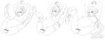  bad_id bad_pixiv_id barbariccia breasts covered_nipples final_fantasy final_fantasy_iv greyscale highres kan_(pixiv401382) long_hair medium_breasts monochrome multiple_girls pregnant rosa_farrell rydia sketch 