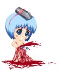  binchou-tan binchou-tan_(character) bleeding blood chibi guro intestines lowres paul_robertson seppuku solo 