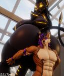 1:1 3d_(artwork) anthro anubian_jackal areola balls big_balls big_breasts big_butt big_penis black_areola black_balls black_body black_breasts black_nipples black_penis breasts bungie butt canid canine canis canyne capcom destiny_(series) digital_media_(artwork) duo exo genitals glistening glistening_areola glistening_arms glistening_balls glistening_body glistening_breasts glistening_genitalia glistening_legs glistening_nipples glistening_penis glistening_thighs glowing glowing_eyes gynomorph hi_res hot_dogging huge_balls huge_breasts huge_penis humanoid_genitalia humanoid_penis hyper hyper_balls hyper_breasts hyper_genitalia hyper_penis imminent_sex intersex intersex/male jackal khayani_(egyptianexo) machine male mammal monster_hunter nipples palamute penis robot sex ssjtim yellow_eyes