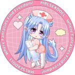 anime_style artist_logo clothed clothing cloud digital_media_(artwork) doctor elf female heart_symbol logo mammal marker_(artwork) markings mrlsexdoll not_furry purple_eyes sex_toy solo star_(marking) store tender toy traditional_media_(artwork)