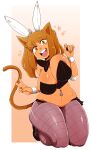  absurd_res animal_humanoid breasts bunny_costume cat_humanoid clothing costume felid felid_humanoid feline feline_humanoid female hi_res humanoid mammal mammal_humanoid navel navel_piercing nuclearwasabi piercing solo 