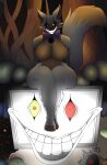  2021 animatronic anthro big_breasts big_butt breasts butt canid canine canis curvy_figure deranged female fish five_nights_at_freddy&#039;s five_nights_at_freddy&#039;s_world flowey_the_flower group heterochromia hi_res lipstick lolbit_(fnaf) looking_at_viewer machine makeup male mammal marine photolol.03 photoshop_flowey robot shark simple_background sister_location sitting smile smiley_face smiling_at_viewer television thick_thighs undertale undertale_(series) video_games voluptuous wide_hips 