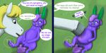 2026 2:1 2_panel_comic 4_fingers 4_toes absurd_res adobe_photoshop_(artwork) after_transformation answering anus arms_bent artist_logo asking asking_another bangs before_and_after belly_rub blonde_eyebrows blue_anus blue_body blue_eyes blue_fur blue_horn blue_tongue blue_vulva blush bodily_fluids buckteeth colored cum cum_in_vagina cum_inflation cum_inside dialogue digital_drawing_(artwork) digital_media_(artwork) duo english_description english_text equid equine eyebrows eyelashes fan_character feathering feet female female_feral feral fingers friendship_is_magic fur genital_fluids genitals grass green_inner_ear grey_hooves hair hair_over_eye hand_on_own_belly hasbro hearts_around_text hi_res hooves horn inflation interspecies lagomorph larger_feral larger_male leporid light lighting logo long_ears looking_at_another looking_at_genitalia looking_at_partner looking_at_vulva looking_pleasured lying lying_on_ground male male/female male_feral mammal mane motion_lines multicolored_mane my_little_pony mythological_creature mythological_equine mythology name_in_dialogue neck_tuft nickname nude nude_female ocelia_(tertia) on_back on_ground open_mouth open_smile outside plant presenting presenting_vulva pupils purple_body purple_eyebrows purple_fur purple_hair purple_nose purple_tail question question_mark rabbit scut_tail shaded short_hair short_tail size_difference skywater smaller_female smaller_feral smile sol_bright speech_bubble surprised tail talking_to_another talking_to_partner teeth text toes tongue tuft two_tone_mane unicorn unicorn_horn vulva wavy_hair white_pupils yelling