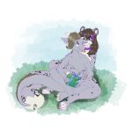  1:1 absurd_res bell collar domestic_cat dragon embrace english_text felid feline felis female fluffy gift hi_res highlights_(coloring) hug mammal pantherine purple_collar purple_highlights reverie_wisp rin_(kittyrin) single_stripe snow_leopard text wisp 