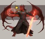 anthro baldur's_gate baldur's_gate_3 clothed clothed_anthro clothing dark_souls digitigrade dragonborn_(dnd) dungeons_and_dragons fan_character fromsoftware fully_clothed fully_clothed_anthro hasbro hi_res horn larian_studios magic magic_circle magic_user male melee_weapon pacelic red_body red_scales robe scales scalie sethyyrlok sharp_teeth smile smile_at_viewer smiling_at_viewer solo spiked_tail spikes spikes_(anatomy) staff sword tail teeth weapon wings wizards_of_the_coast yellow_eyes