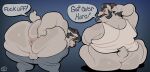 2024 anthro anus backsack balls big_butt bottomless bottomless_anthro bottomless_male bottomwear bottomwear_down bovid butt caprine clothed clothing english_text facial_hair genitals goat goatee grey_hair hair hi_res horn huge_butt looking_back male mammal mature_anthro mature_male overweight overweight_anthro overweight_male pants pants_down partially_clothed presenting presenting_anus presenting_hindquarters rear_view shirt solo speech_bubble tank_top text topwear trashtoonz white_clothing white_shirt white_tank_top white_topwear