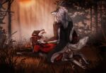anal anal_penetration anthro anthro_on_feral anthro_penetrating anthro_penetrating_feral anthro_to_feral anus anus_penetration aroused balls bestiality butt canid canine canis cas_(velvetvlade) cookie duo erection female feral feral_penetrated food forest fur genitals hi_res horn keda keda_(yipsky) knotting male male/female mammal mythological_canine mythological_creature mythology penetration penis plant red_wolf sex transformation tree valiberite vulva werecanid werecanine werecreature werewolf wolf