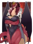  anthro breasts clothed clothing dragon female fur hair hi_res horn osada solo wings 
