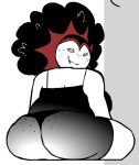 anthro big_butt big_hair breasts butt clothing electronic_arts elemental_creature fangs female flora_fauna flower flower_creature freckled_butt freckled_face freckles garden_warfare hair loudnormal4 no_irises plant plants_vs._zombies popcap_games rear_view simple_background smile solo sunflower_(pvz) teeth translucent translucent_clothing vampire_sunflower vivi_(fuk044) white_body