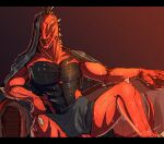  anthro bedroom_eyes bulge divinity:_original_sin_2 drago_di erection furniture lizard_(divinity) looking_at_viewer male muscular muscular_male narrowed_eyes nude on_sofa open_mouth reptile scalie seductive sitting sofa solo spread_legs spreading the_red_prince towel towel_on_head towel_on_lap towel_only wet 